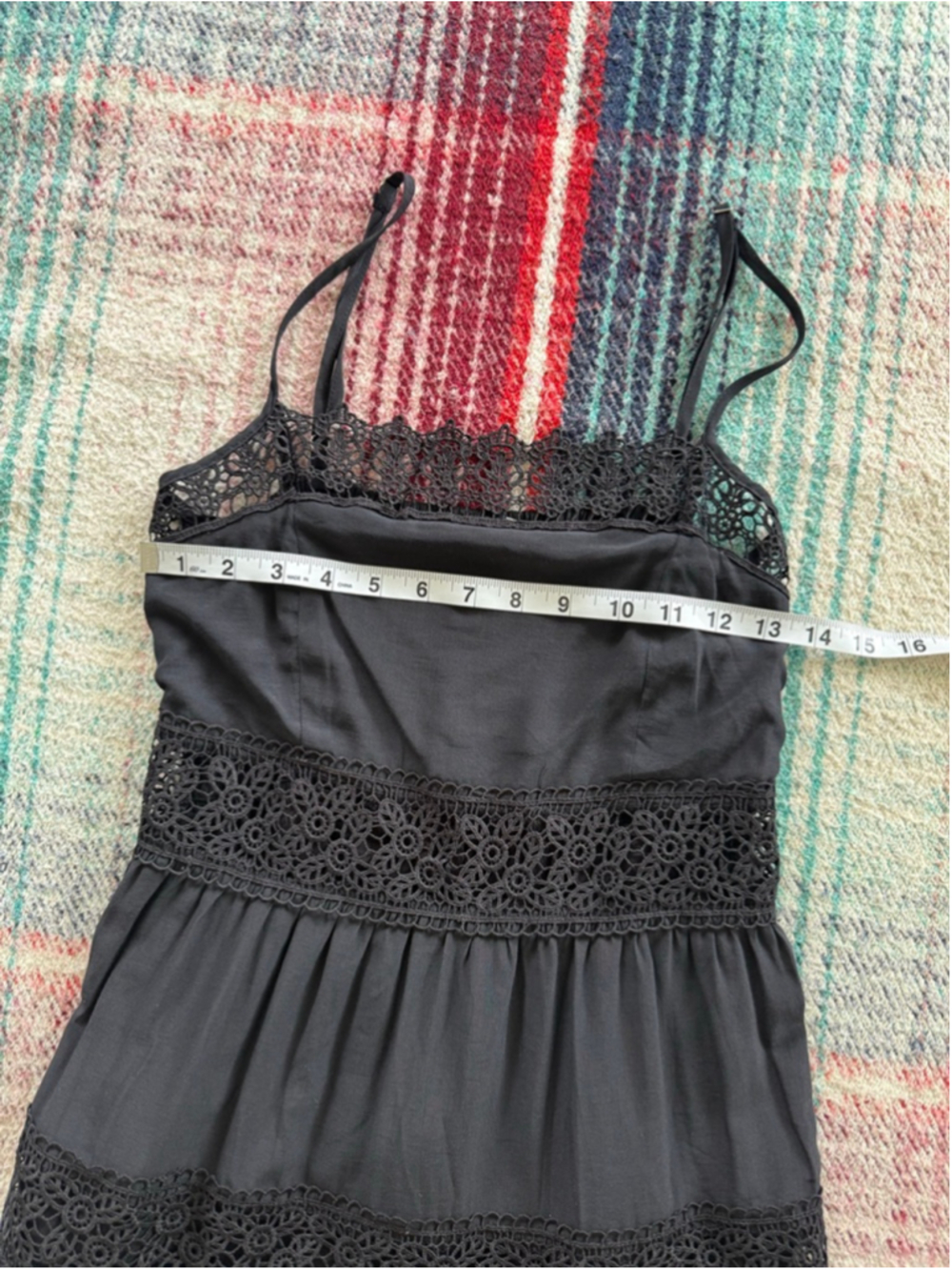 Women's Pookie & Sebastian Black Lace Mini Dress S - Picture 7 of 9